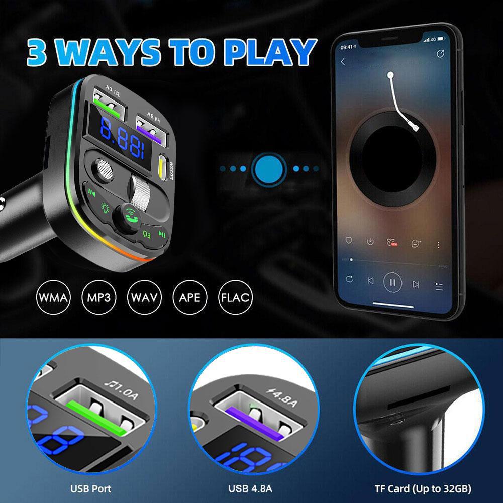 Car Accessories Qc - Car Bluetooth Player Transmitter MP3 Modulator