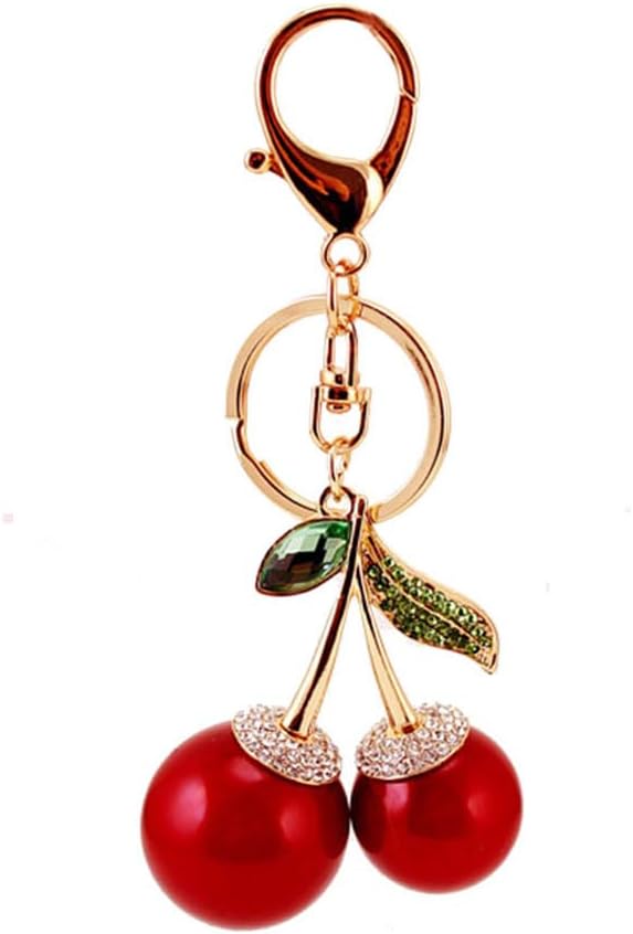 Car Accessories In Japan - One Pack Cute Cherry Fruit Rhinestone