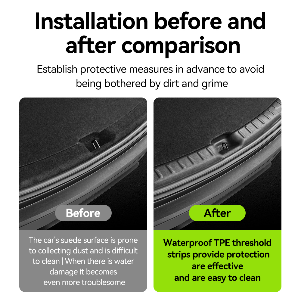 Trunk Threshold Strip For Tesl - Car Accessories List 리뷰 및 가격