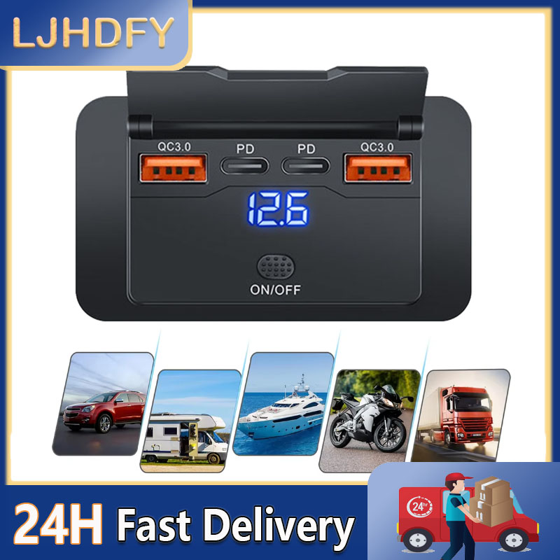4 Ports Dual PD Dual QC 3.0 US - Car Accessories Qc 리뷰 및 가격