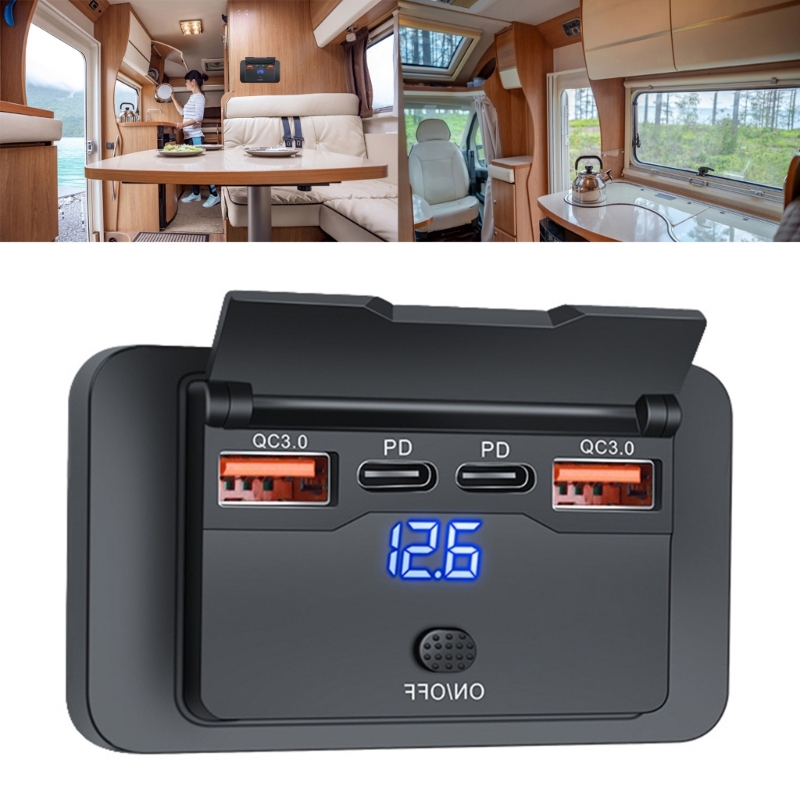 4 Ports Dual PD Dual QC 3.0 US - Car Accessories Qc 리뷰 및 가격