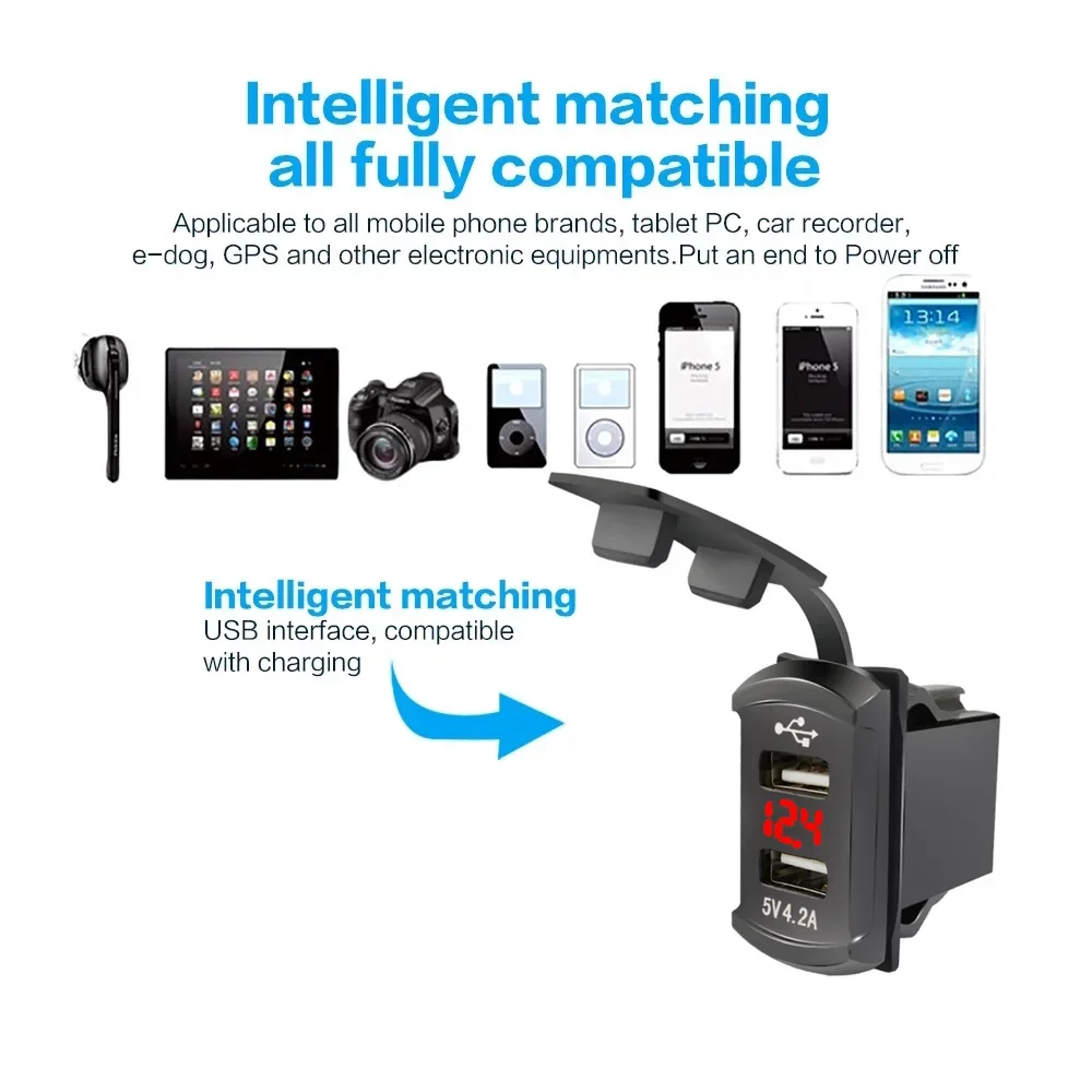 Dual USB Car Socket Charger Vo - Car Accessories Qc 리뷰 및 가격