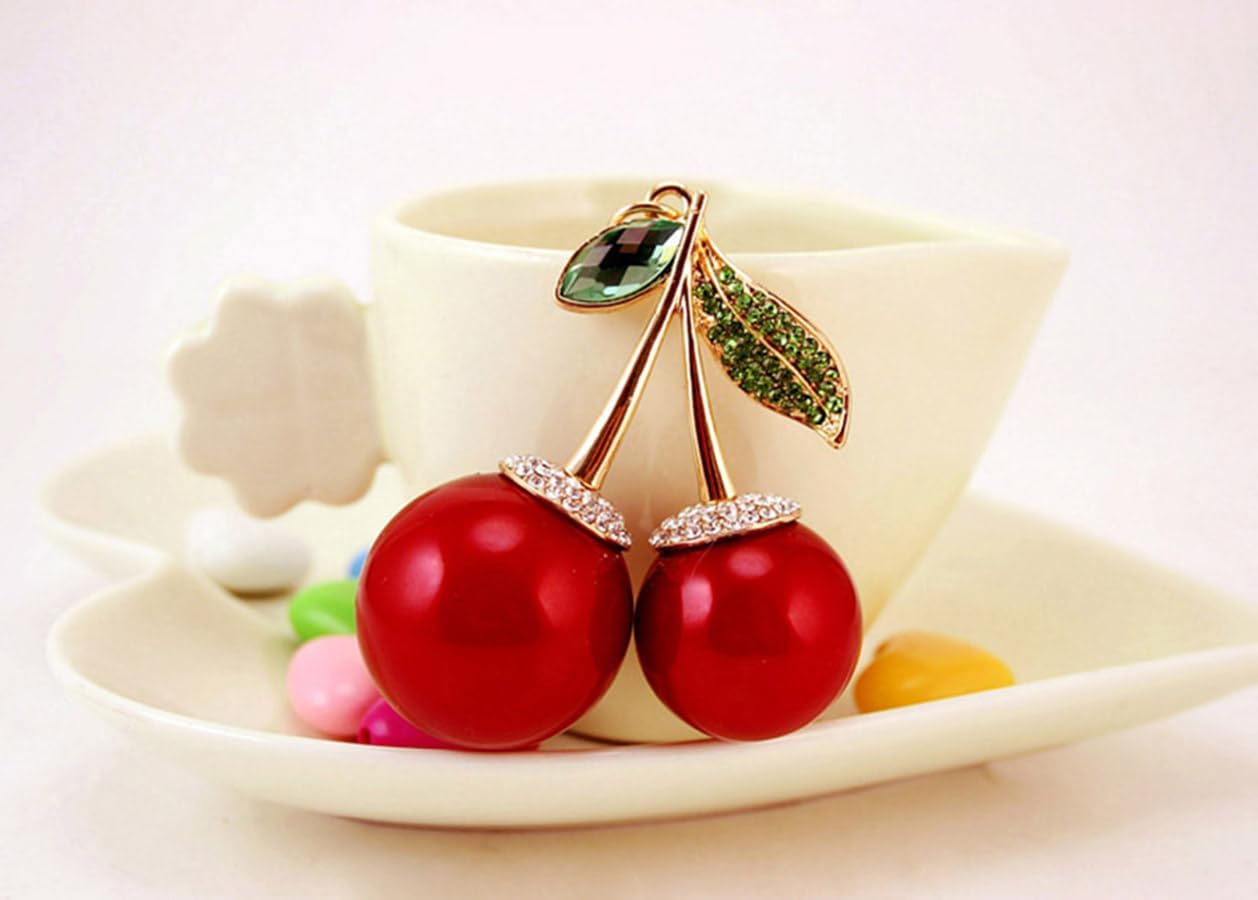 One Pack Cute Cherry Fruit Rhi - Car Accessories In Japan 리뷰 및 가격