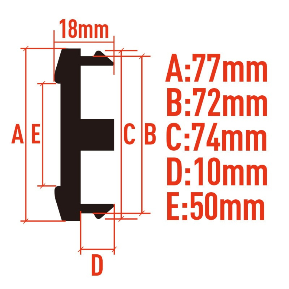 4pcs 77MM Clips 72MM JDM W WOR - Car Accessories Jdm 리뷰 및 가격