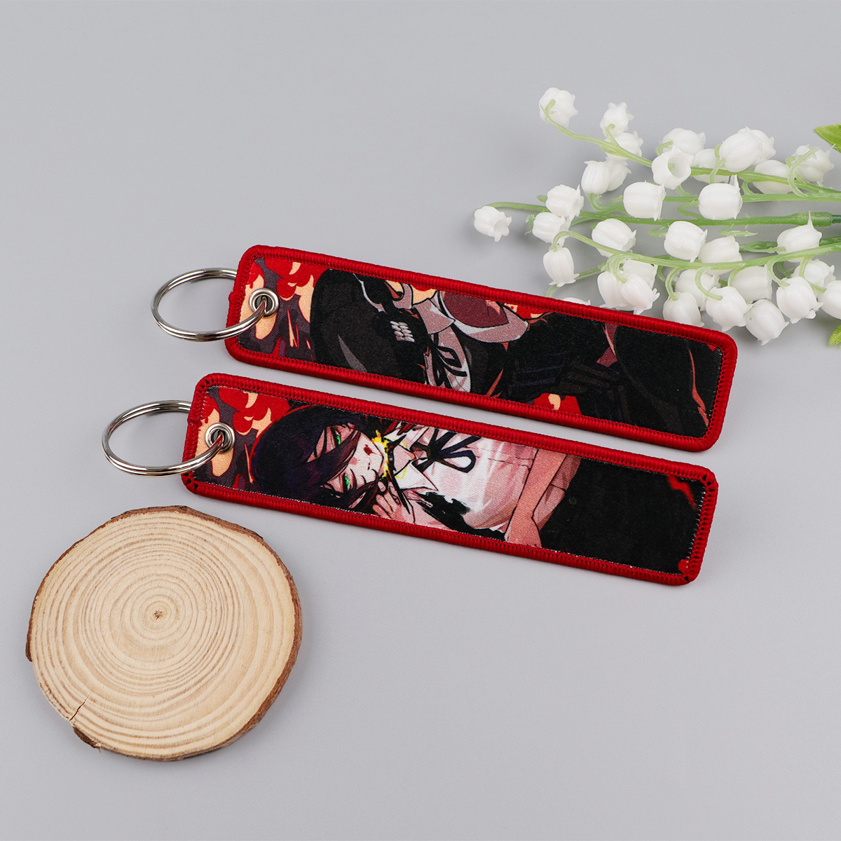 Anime Girls Embroidery Key Fob - Car Accessories In Japan 리뷰 및 가격