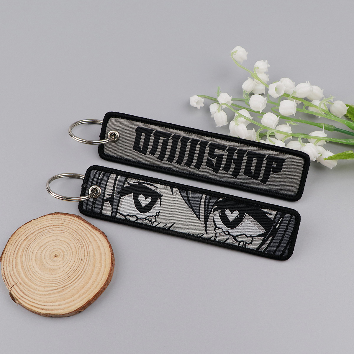 Anime Girls Embroidery Key Fob - Car Accessories In Japan 리뷰 및 가격