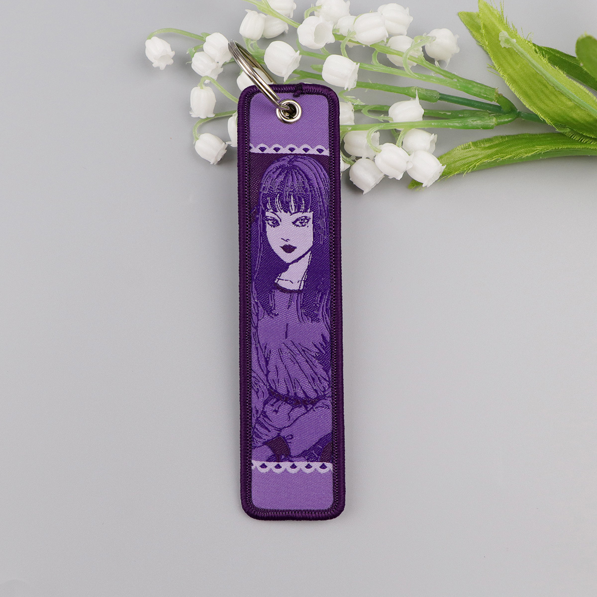 Anime Girls Embroidery Key Fob - Car Accessories In Japan 리뷰 및 가격