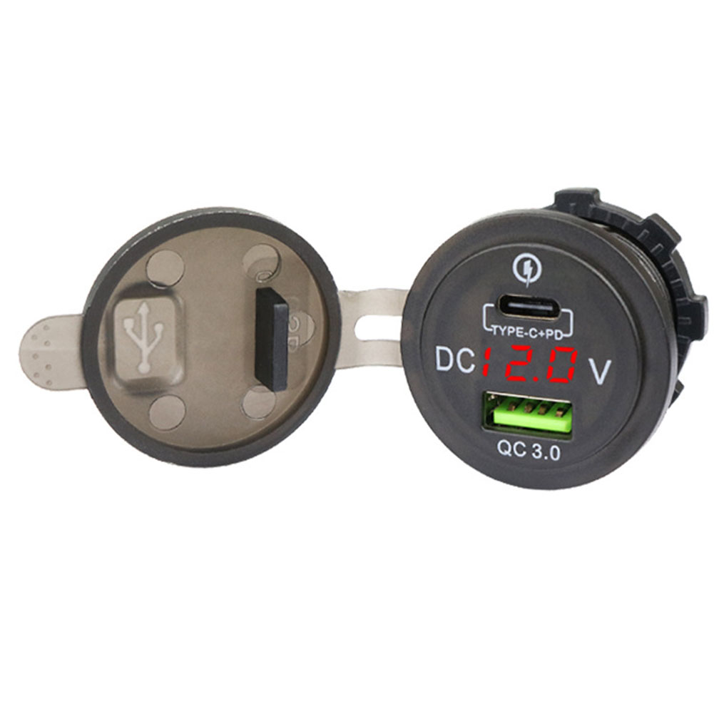 LED Outlet QC 3.0 Socket Voltm - Car Accessories Qc 리뷰 및 가격