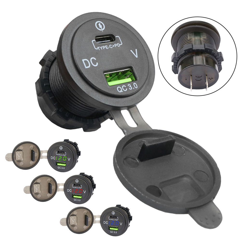 LED Outlet QC 3.0 Socket Voltm - Car Accessories Qc 리뷰 및 가격
