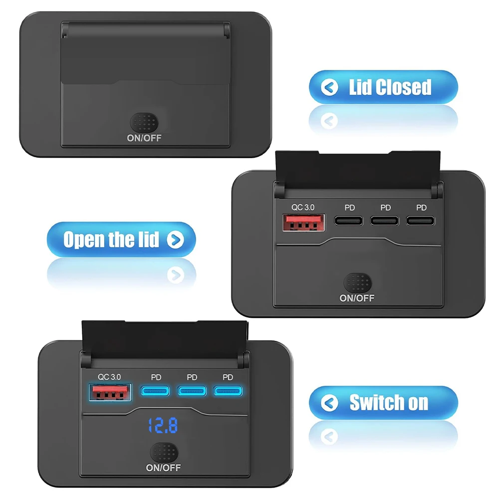 Three PD & QC 3.0 USB Car Char - Car Accessories Qc 리뷰 및 가격