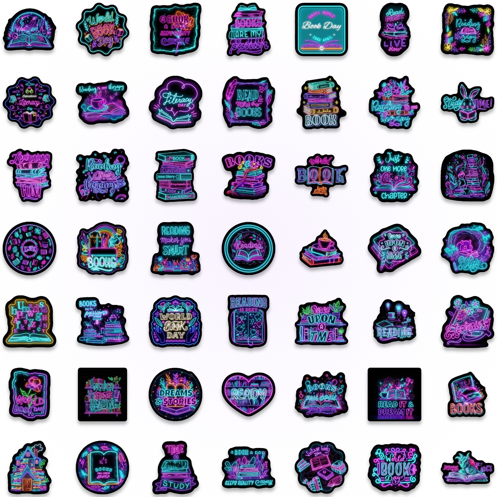 50/100Pcs Cyber Style Neon Boo - Car Accessories List 리뷰 및 가격