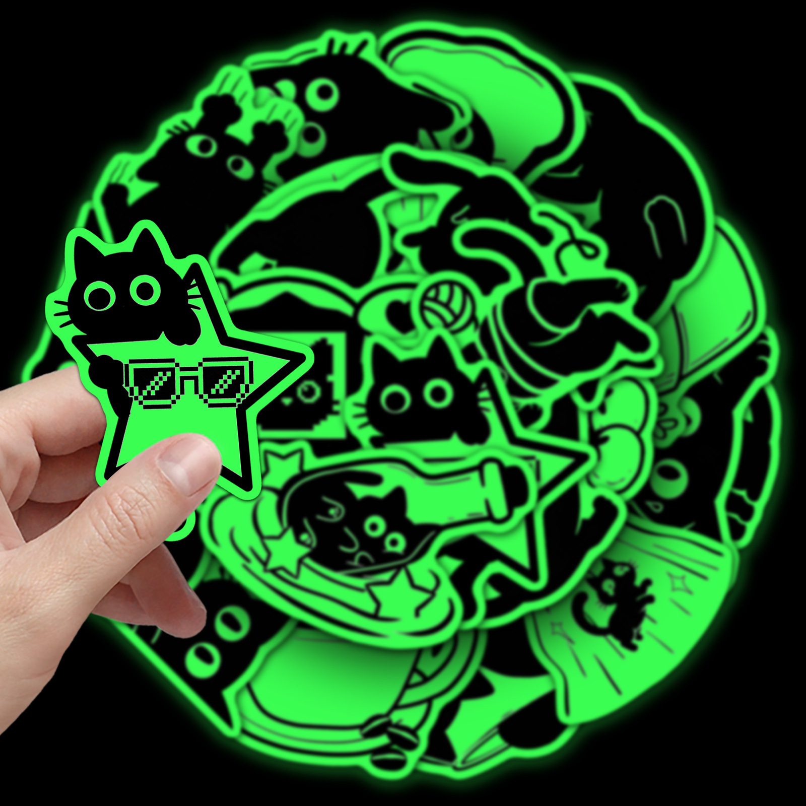 20 Pcs Glow in The Dark Black  - Car Accessories List 리뷰 및 가격