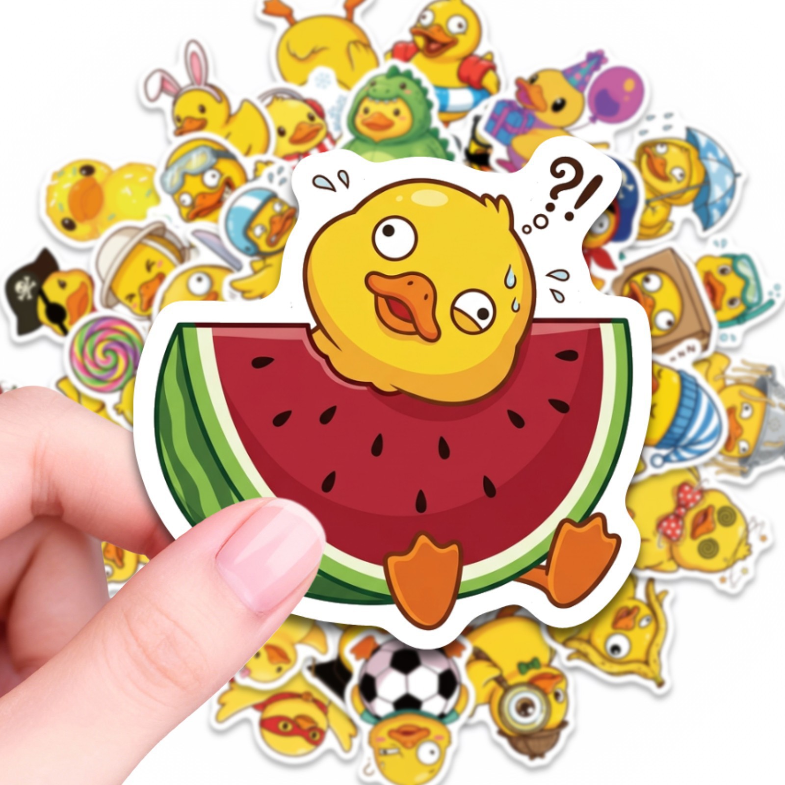 50/100Pcs Cute Funny Small Duc - Car Accessories List 리뷰 및 가격