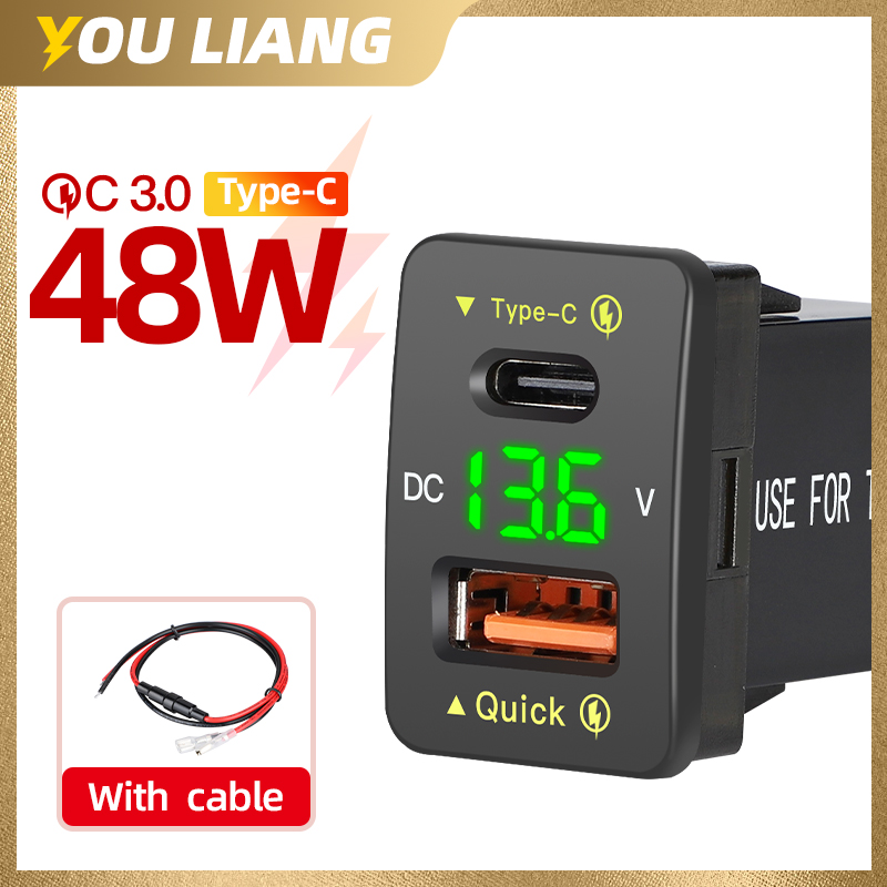 QC3.0 48W Usb C PD Port 12V/24 - Car Accessories Qc 리뷰 및 가격