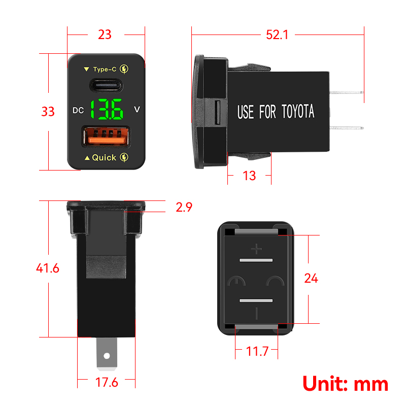 QC3.0 48W Usb C PD Port 12V/24 - Car Accessories Qc 리뷰 및 가격