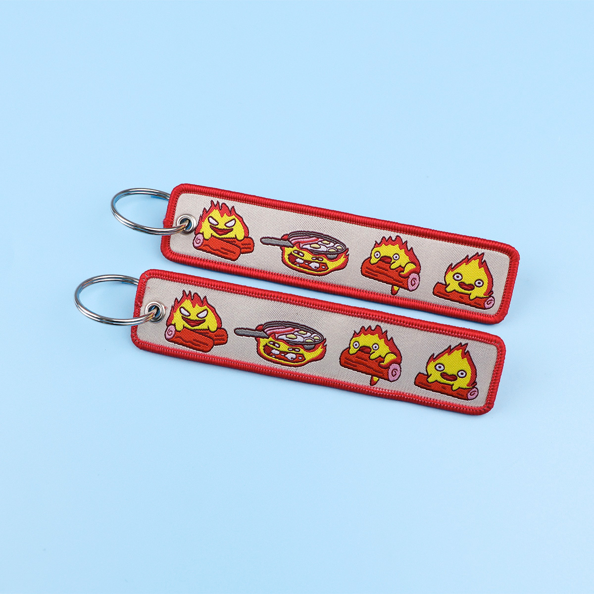 Anime Fire Embroidery Key Fobs - Car Accessories In Japan 리뷰 및 가격
