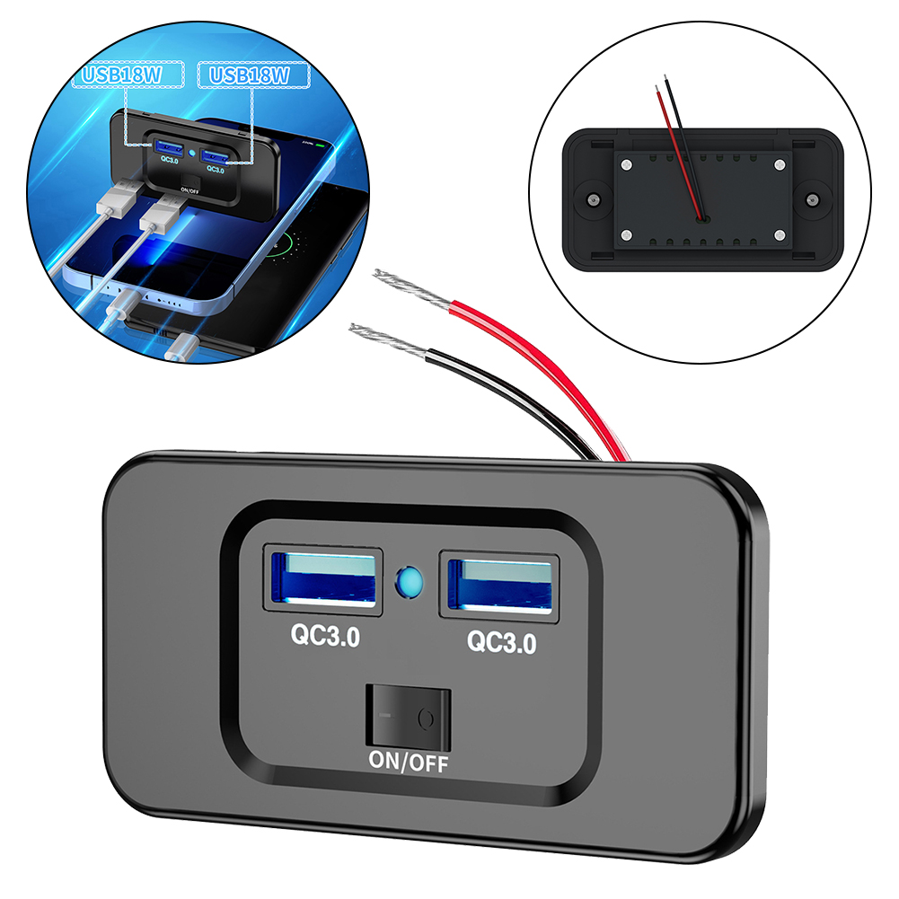 12V-24V QC 3.0 Dual USB Car Fa - Car Accessories Qc 리뷰 및 가격