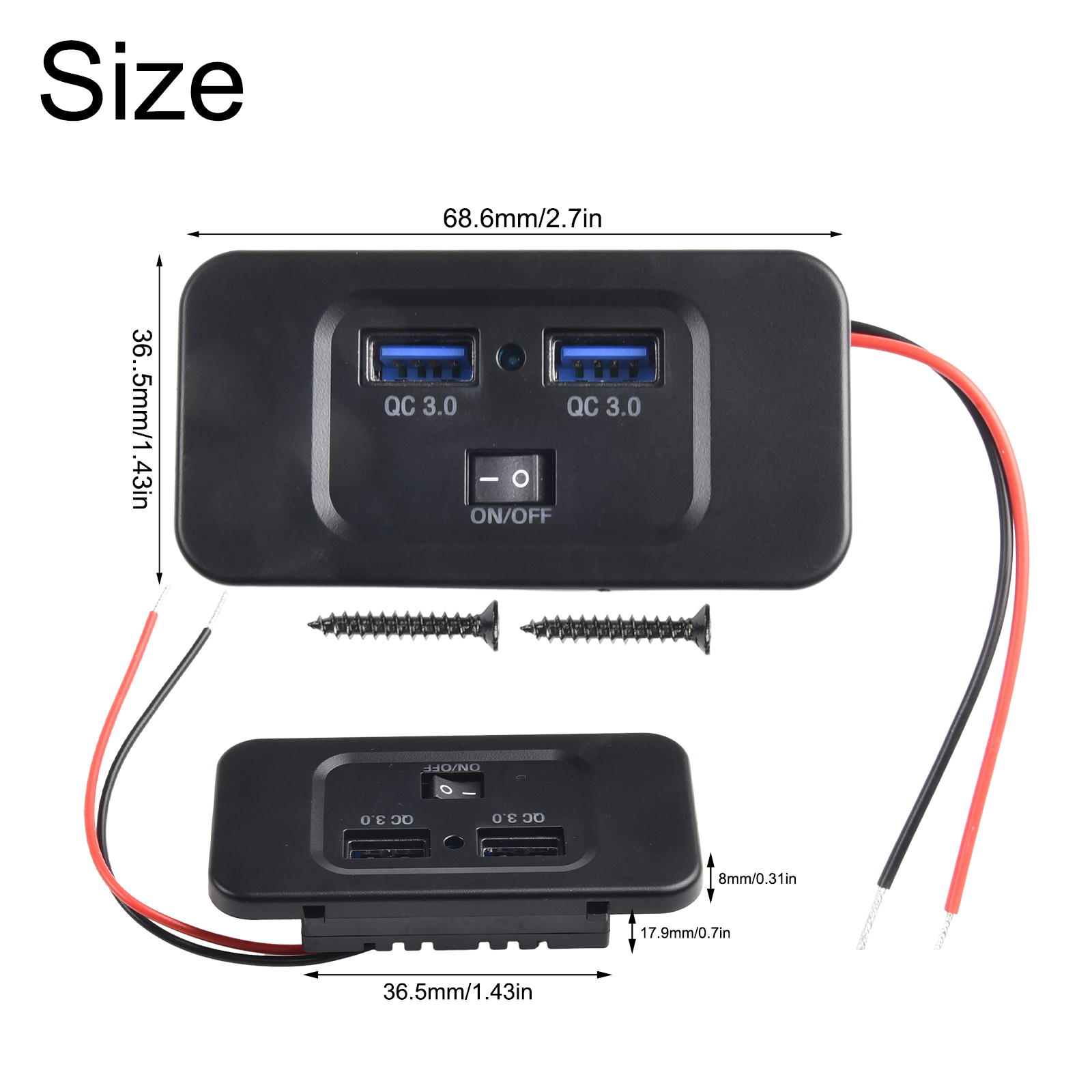 12V-24V QC 3.0 Dual USB Car Fa - Car Accessories Qc 리뷰 및 가격