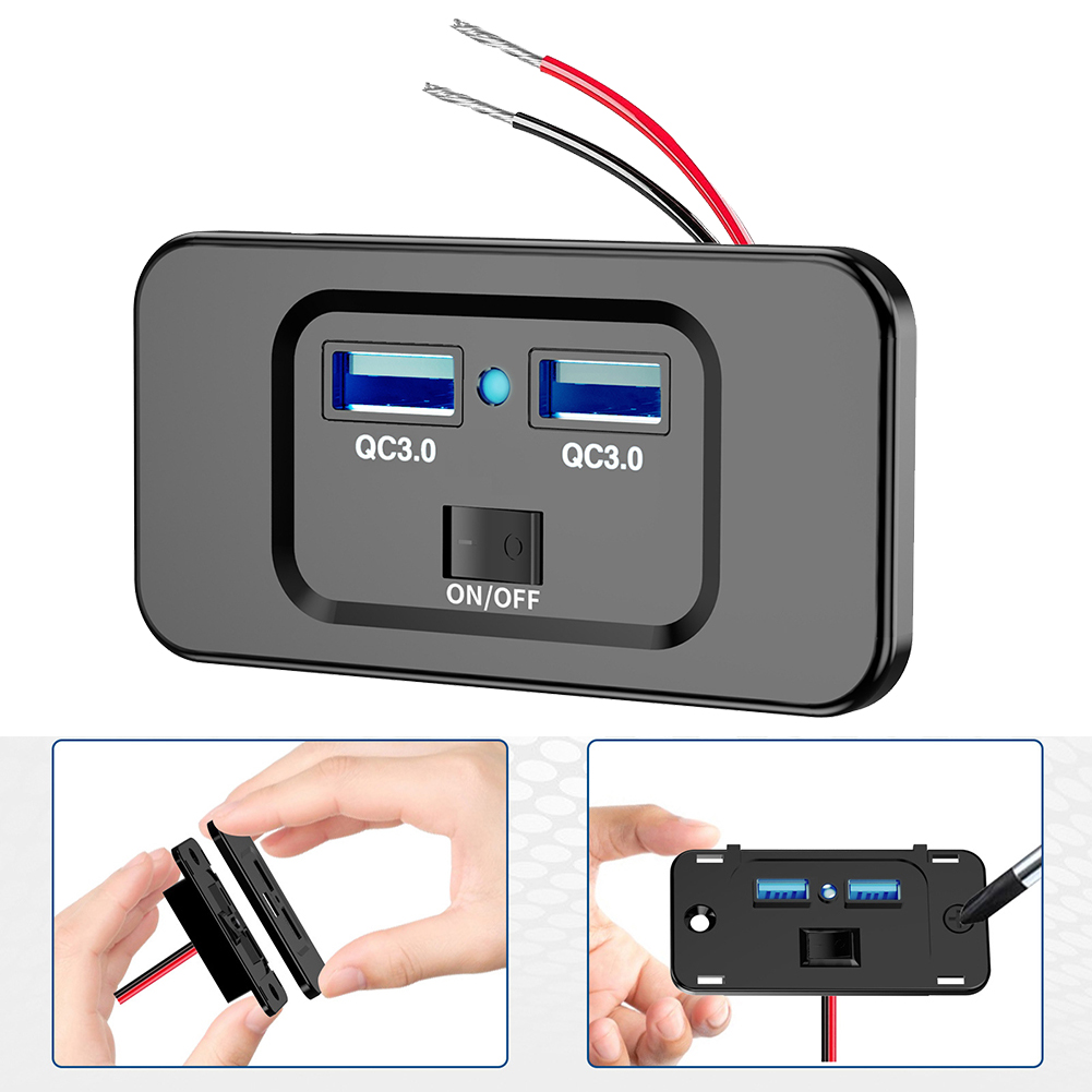 12V-24V QC 3.0 Dual USB Car Fa - Car Accessories Qc 리뷰 및 가격