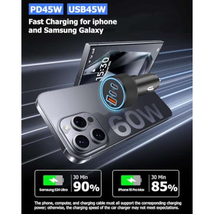 142.5W Car Charger Super Fast  - Car Accessories Qc 리뷰 및 가격