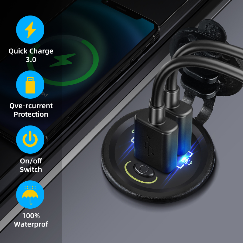 QC3.0 36W Car Usb Charger Auto - Car Accessories Qc 리뷰 및 가격