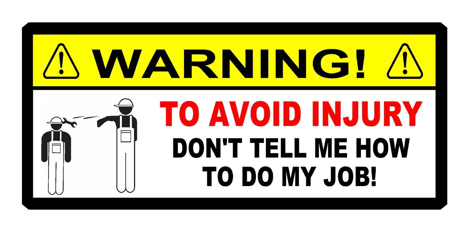 FUNNY TOOLBOX STICKER WARNING  - Car Accessories Job 리뷰 및 가격